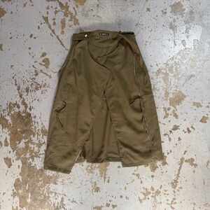 SHEIN army green cinch vest